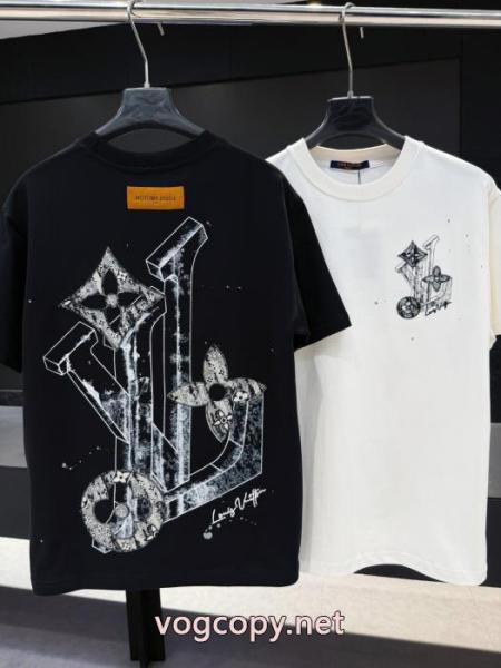 今年の大トレンド ファッション 人気 保温性の高いLOUIS VUITTONコピー 商品 販売半袖Tシャツ 4