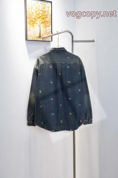 雑誌掲載アイテムセール SALE品追加 販売通販ブランド コピー 安心LOUIS VUITTONデニムのコート 3