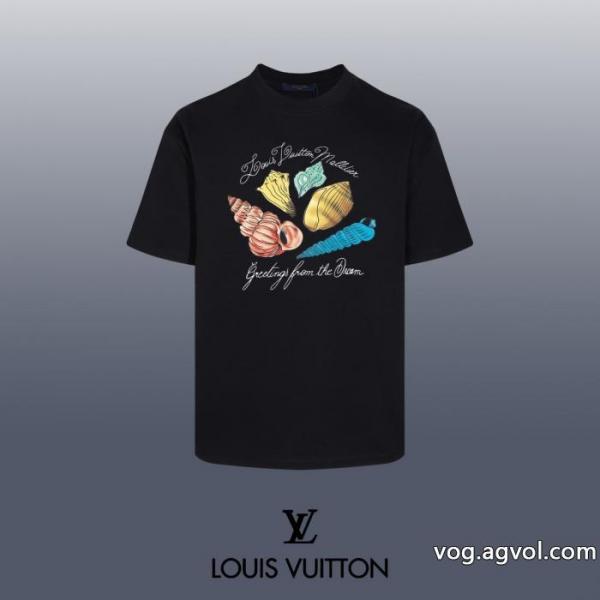 存在感絶大 着心地良く 絶対欲しい新作LOUIS VUITTONブランド コピー 販売半袖Tシャツ 0