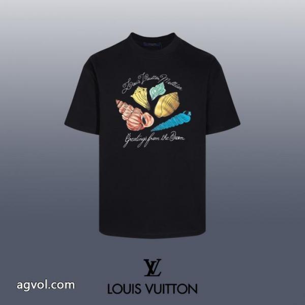 存在感絶大 着心地良く 絶対欲しい新作LOUIS VUITTONブランド コピー 販売半袖Tシャツ 4
