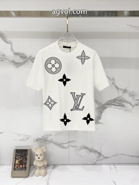 ブランド コピー 激安半袖Tシャツ大人シンプルな 大人気カラー入荷! 韓国高級服LOUIS VUITTON 5