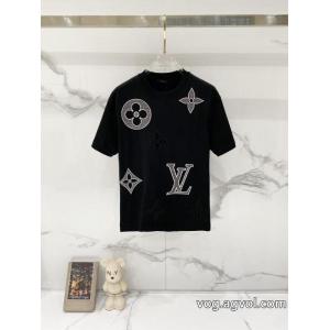 ブランド コピー 激安半袖Tシャツ大人シンプルな 大人気カラー入荷！ 韓国高級服LOUIS VUITTON