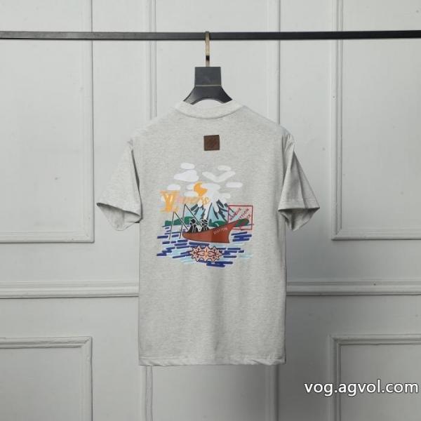 新作入荷定番人気 超激レア人気新作 機能性も忘れない!スーパー ブランド コピー半袖TシャツLOUIS VUITTON 0