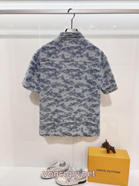 安心国内発送 着心地抜群 大人気 完売前にブランド 偽物 激安半袖シャツLOUIS VUITTON 3