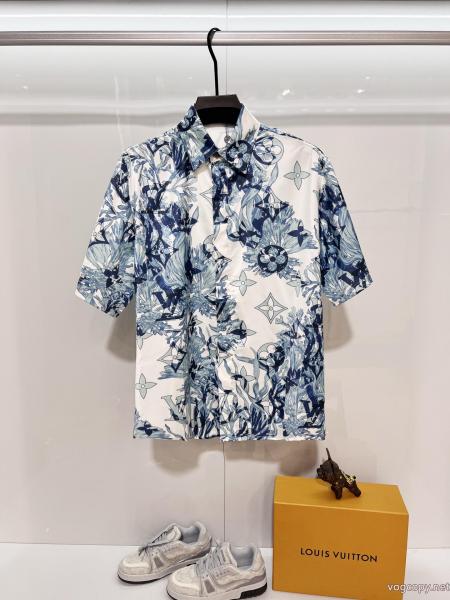 LOUIS VUITTONコピー 商品 通販優しげ人気アイテム お手頃価格 上品スタイル半袖シャツ 0