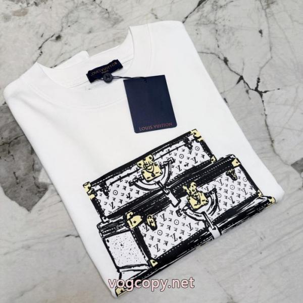 半袖Tシャツ偽物 ブランド 販売今流行 HOT安い 個性的なデザインLOUIS VUITTON 5