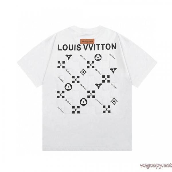 LOUIS VUITTONブランド コピー 販売 韓国の人気 話題のブランド 今年の流行りファション半袖Tシャツ 0