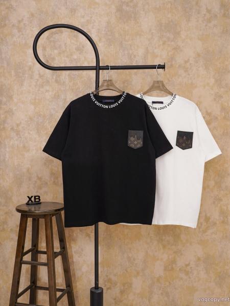 半袖Tシャツ激安 ブランド 通販LOUIS VUITTON大人気個性がある雰囲気 春季新作品 首胸ロゴ 0