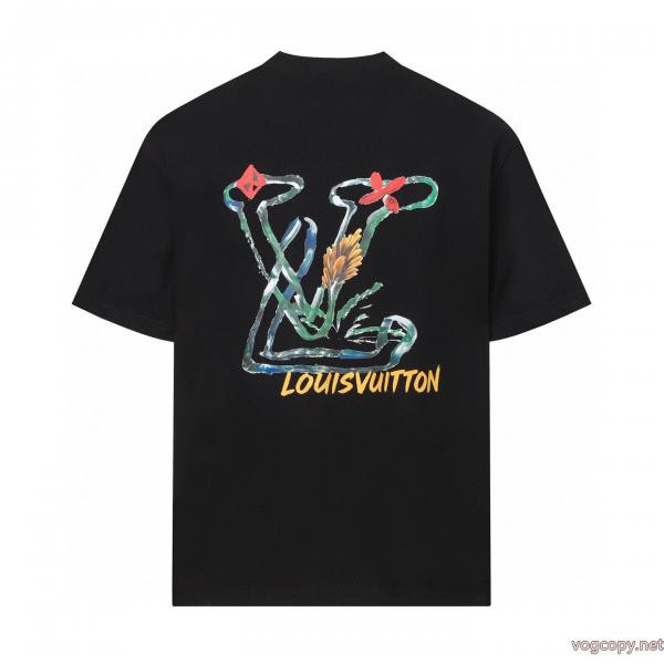 ヘルシー 抜け感重視 現代的な印象 上質で格好い半袖Tシャツブランド コピー 激安LOUIS VUITTON 0 