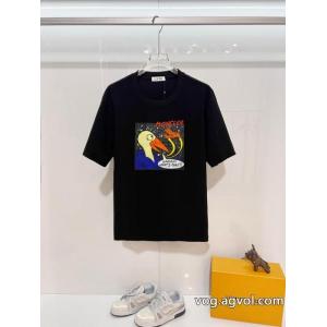 話題沸騰中  上質な材料 印象になってロエベ半袖Tシャツブランド 偽物 激安