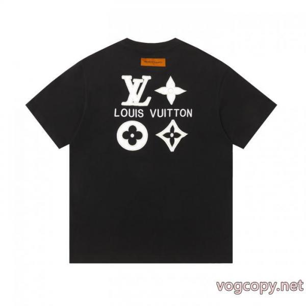 期間限定VIPセール 魅力的な 上品で洗練された印象を引き立てLOUIS VUITTONブランド 通販店半袖Tシャツ 3
