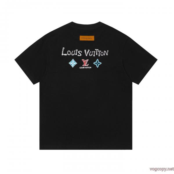 圧倒的人気 早者勝ち 大人気アイテム偽物 ブランド ショップLOUIS VUITTON半袖Tシャツ 0
