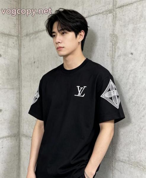最安値 可愛いデザイン 最高に人気商品!LOUIS VUITTON半袖Tシャツブランド コピー 着払い 3