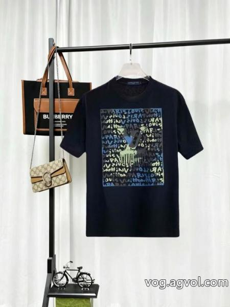 VIPセールで奇跡 圧倒的な高級感 機能性が高いスーパー コピー半袖TシャツLOUIS VUITTON 0