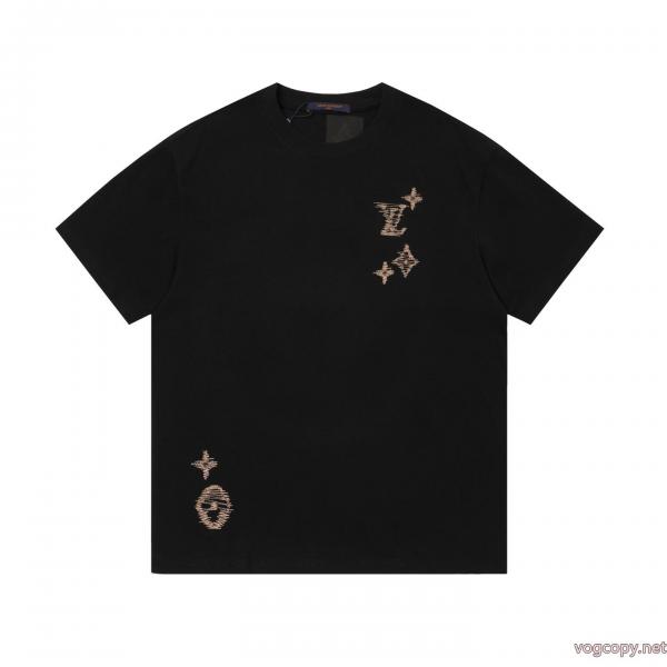新作アイテム 海外セレブ定番愛用 王道コンビLOUIS VUITTONコピー ブランド 販売半袖Tシャツ 0