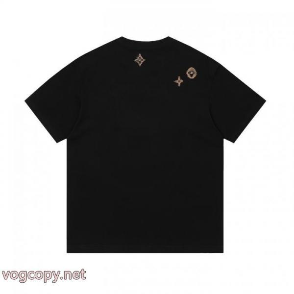 新作アイテム 海外セレブ定番愛用 王道コンビLOUIS VUITTONコピー ブランド 販売半袖Tシャツ 2