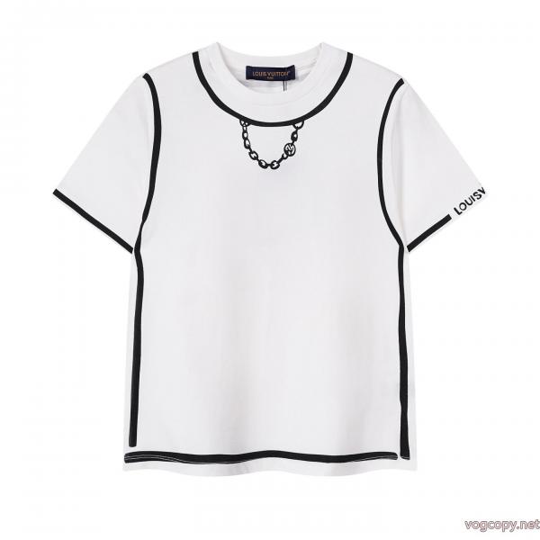 ブランド コピー 優良店半袖TシャツLOUIS VUITTONオシャレな印象に 視線を集めて 即発送可 0