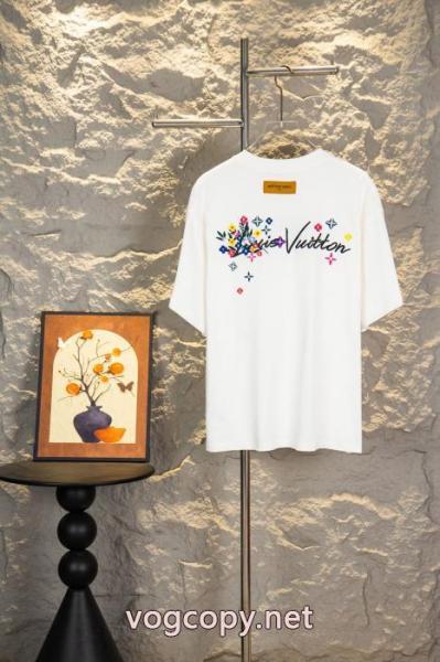 半袖Tシャツ耐久性に優れた カジュアルなスタイル 入手困難アイテム ブランド コピー 優良LOUIS VUITTON 3