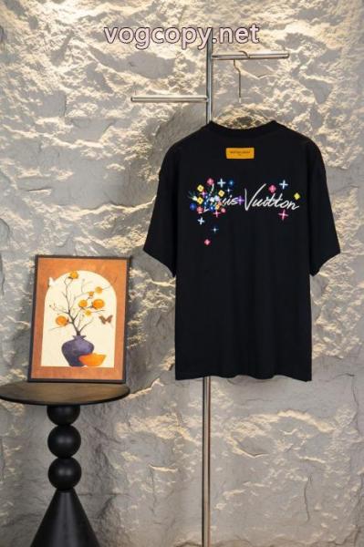 半袖Tシャツ耐久性に優れた カジュアルなスタイル 入手困難アイテム ブランド コピー 優良LOUIS VUITTON 5