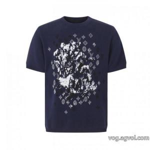 完売間近 通年使えるアイテム 今っぽいトレンド偽 ブランド 通販LOUIS VUITTON半袖Tシャツ