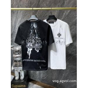 激安 通販 専門ロゴが素敵 上品スタイル 新作売切れ続出半袖TシャツCHROME HEARTS