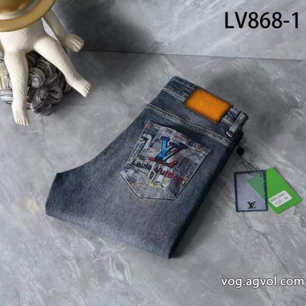 ブランド フェイクLOUIS VUITTONジーンズ人気復活  有名人愛用 トレンド感溢れた 0 