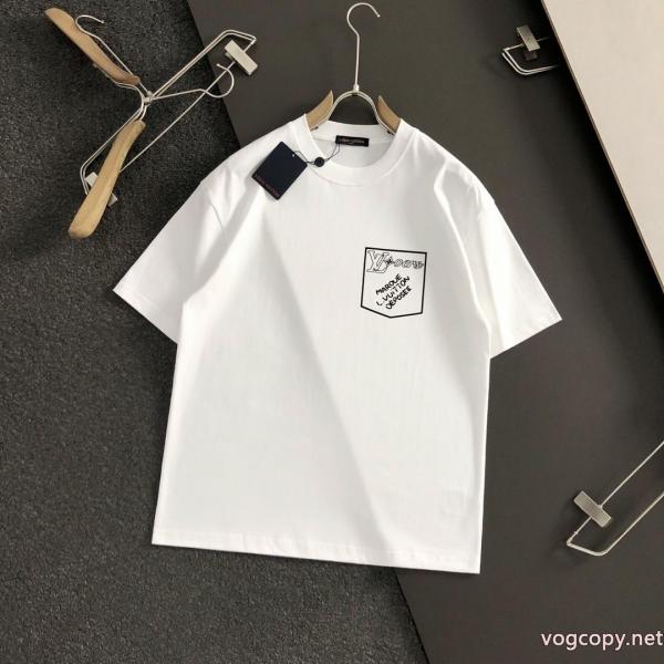 偽 ブランド LOUIS VUITTON半袖Tシャツ品質保証 男女通用 オススメ新作商品 0 