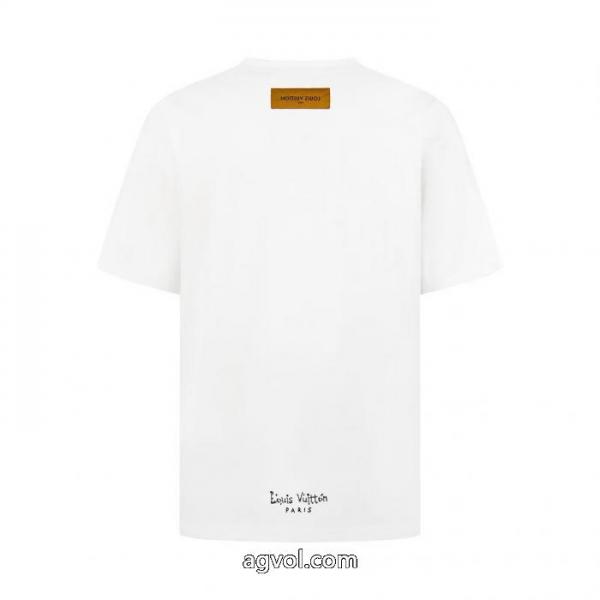 LOUIS VUITTON在庫セール 大人のファッション 着心地の良いブランド コピー 販売半袖Tシャツ 5 