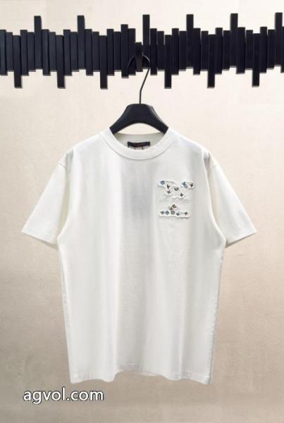 半袖Tシャツお洒落に魅せる 好印象をゲット 流行シンボルLOUIS VUITTONブランド 偽物 2