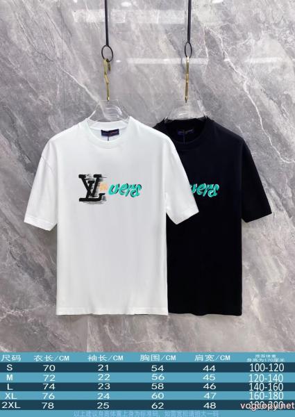 オンラインストア 相性の良い 人気確定 半袖TシャツLOUIS VUITTON通販 ブランド 0