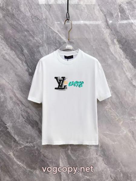 オンラインストア 相性の良い 人気確定 半袖TシャツLOUIS VUITTON通販 ブランド 1