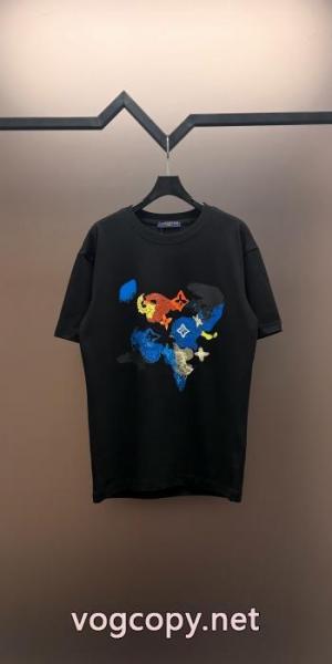 天然着色 数量限定在庫限り 超軽量LOUIS VUITTONスーパー ブランド コピー半袖Tシャツ 1
