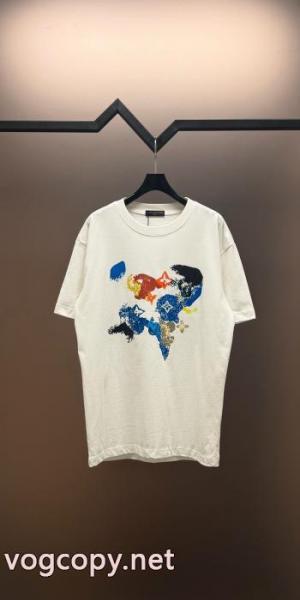 天然着色 数量限定在庫限り 超軽量LOUIS VUITTONスーパー ブランド コピー半袖Tシャツ 4