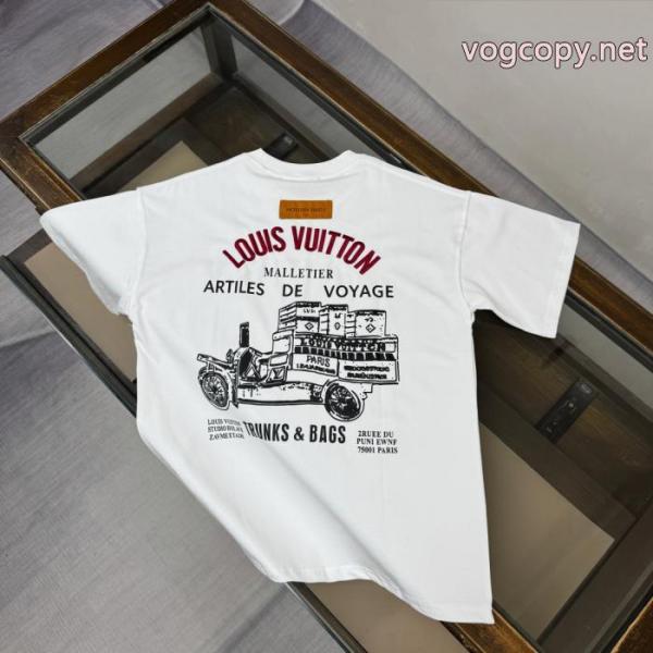 LOUIS VUITTON半袖Tシャツ大人の華やかさを演出 上質な素材採用 目玉商品セール激安 ブランド 1