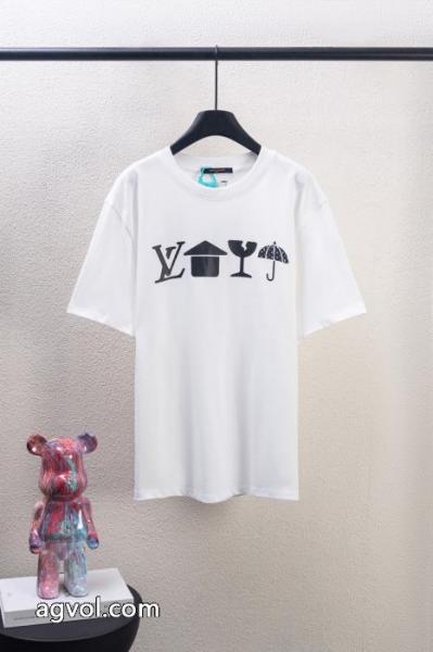 LOUIS VUITTON半袖Tシャツ定番人気 シンプル派 海外人気アイテムブランド フェイク 1