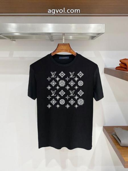 優しげ人気アイテム 夏に爆発的な人気 限定生産品激安 ブランド 通販LOUIS VUITTON半袖Tシャツ 1