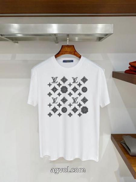 優しげ人気アイテム 夏に爆発的な人気 限定生産品激安 ブランド 通販LOUIS VUITTON半袖Tシャツ 4