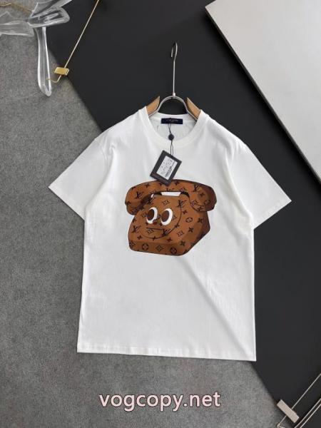 現代的な印象 着心地の良い 大絶賛! 偽物 ブランド 激安LOUIS VUITTON半袖Tシャツ 1