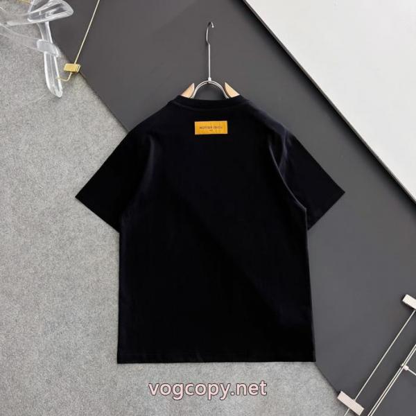 現代的な印象 着心地の良い 大絶賛! 偽物 ブランド 激安LOUIS VUITTON半袖Tシャツ 4