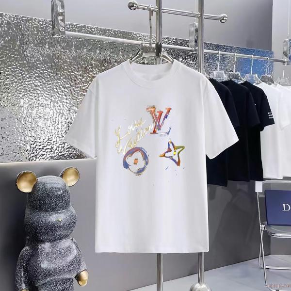 数量限定品 オリジナル 首胸ロゴブランド 品 激安 通販LOUIS VUITTON半袖Tシャツ 0
