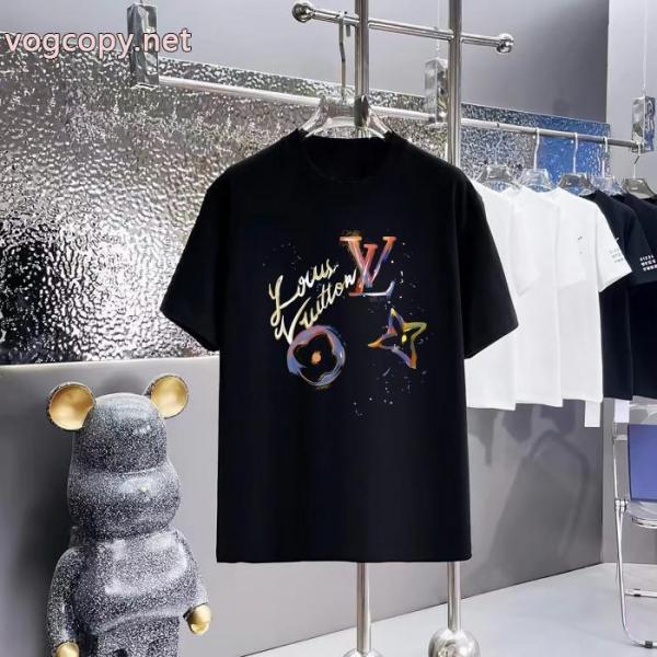 数量限定品 オリジナル 首胸ロゴブランド 品 激安 通販LOUIS VUITTON半袖Tシャツ 3