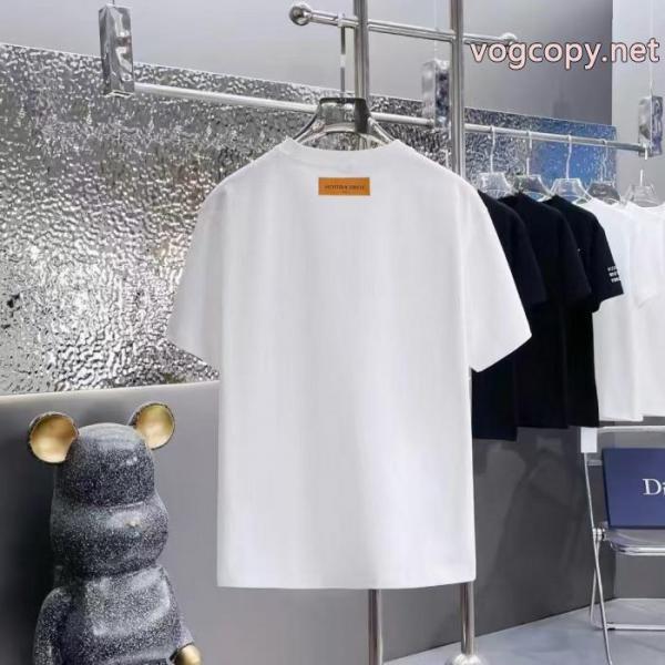数量限定品 オリジナル 首胸ロゴブランド 品 激安 通販LOUIS VUITTON半袖Tシャツ 2