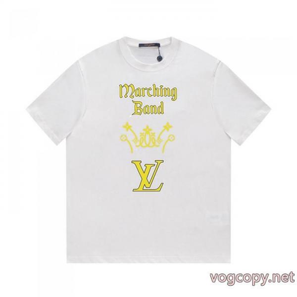 コピー ブランド 優良LOUIS VUITTON潮流 先行販売 個性的な素材感も魅力半袖Tシャツ 2