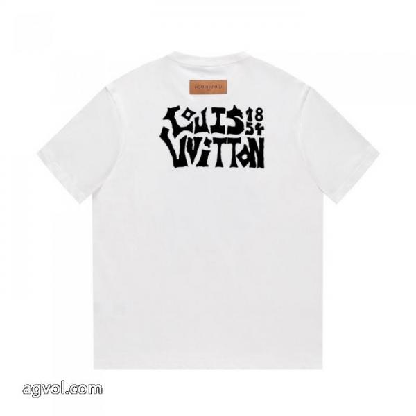 スーパー コピー 通販限定デザイン 品質保証最新作 高品質で綺麗LOUIS VUITTON半袖Tシャツ 1