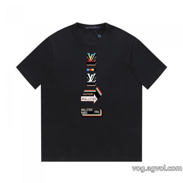 激安 ブランド半袖TシャツLOUIS VUITTONスタイリッシュな印象 優等品 大変お買得 0