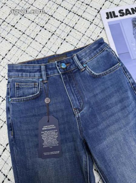 LOUIS VUITTONギフトに最高 品良くおしゃれ 限定版プリントジーンズブランド フェイク.. 2