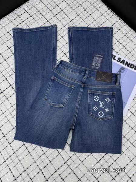 LOUIS VUITTONギフトに最高 品良くおしゃれ 限定版プリントジーンズブランド フェイク.. 3