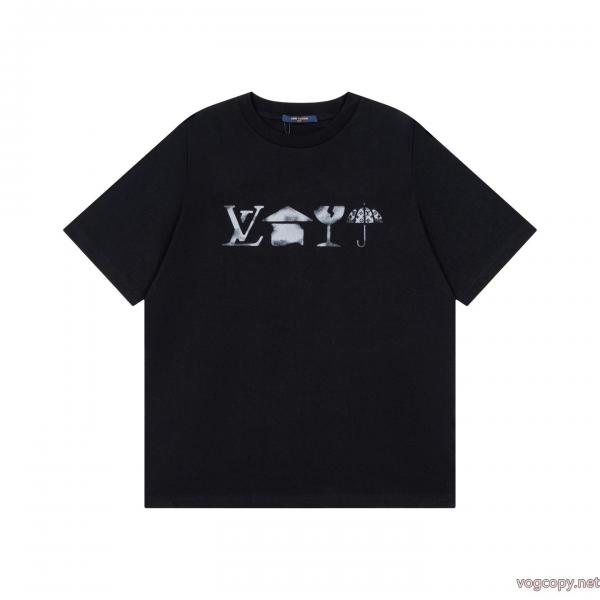 偽 ブランド 通販LOUIS VUITTON半袖Tシャツお早めに希少 超目玉 旬のアイテム 0