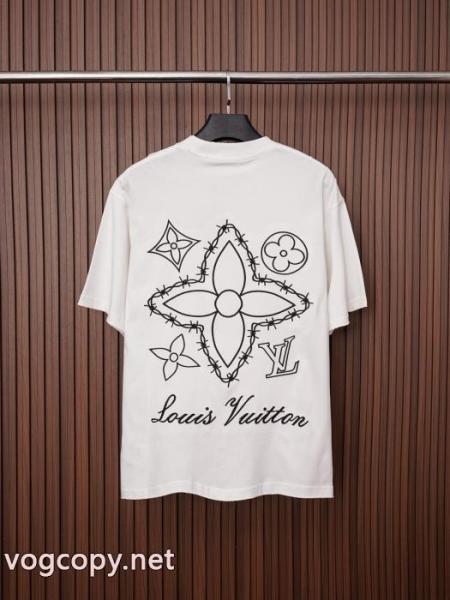 ブランド 偽物半袖Tシャツ多色使いが魅力の 上品上質 個性的なモデルLOUIS VUITTON 4