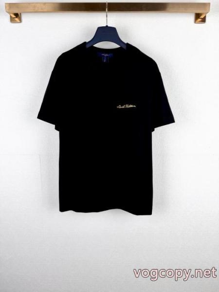 新作限定大人で素敵 優れた品質 センスを格上げ半袖TシャツLOUIS VUITTONブランド 偽物 3